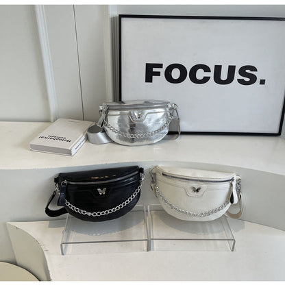 Edith | Damska torebka crossbody z łańcuszkiem, modna stylowa