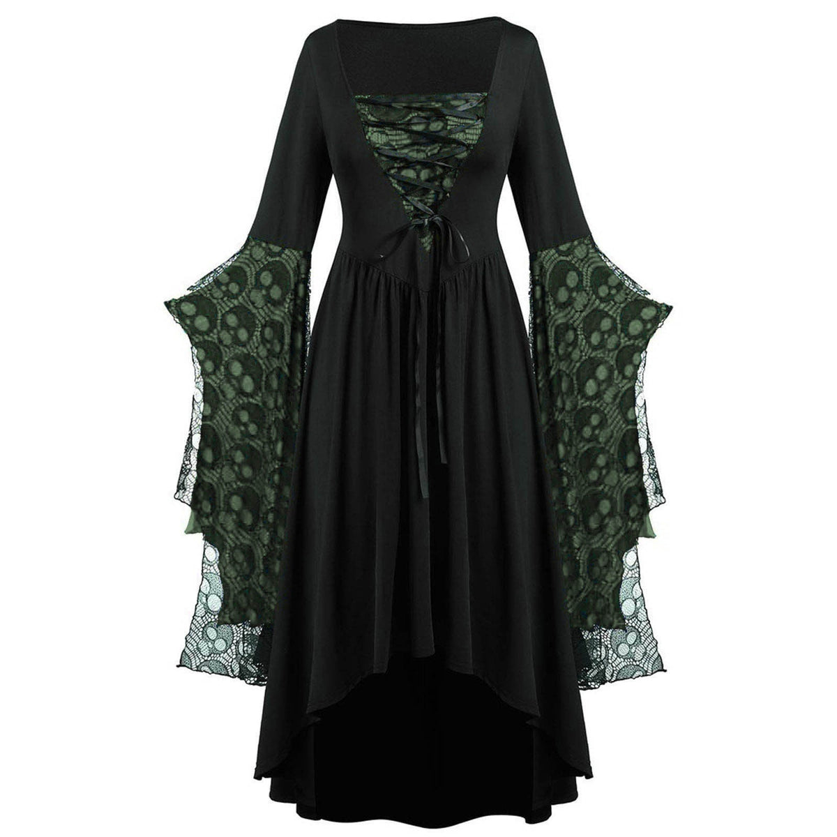Sibyl - Elegancka sukienka maxi z koronką dla kobiet