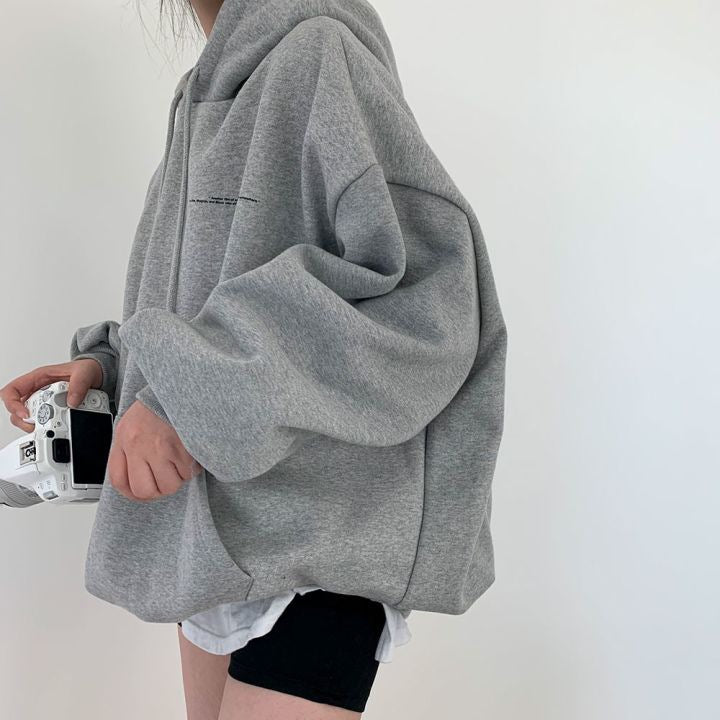 Beverly - Damska, uniwersalna bluza z kapturem w stylu casual streetwear z nadrukiem kosmicznym