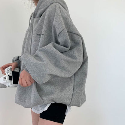 Beverly - Damska, uniwersalna bluza z kapturem w stylu casual streetwear z nadrukiem kosmicznym
