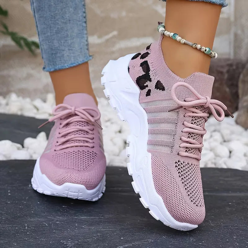 Mallory | sneakersy damskie niskie w panterkę, stylowe i casualowe obuwie