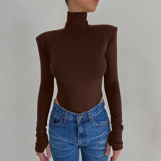 Eleanor - Body z golfem i odkrytymi plecami