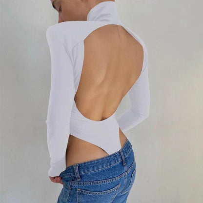 Eleanor - Body z golfem i odkrytymi plecami