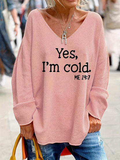Esme - Casualowy damska sweter z grafiką