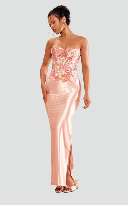 Margaretta | Top bustier damski koronkowy bez ramiączek w eleganckim stylu