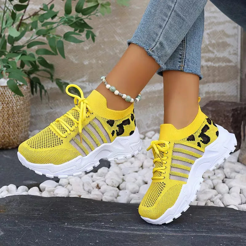 Mallory | sneakersy damskie niskie w panterkę, stylowe i casualowe obuwie