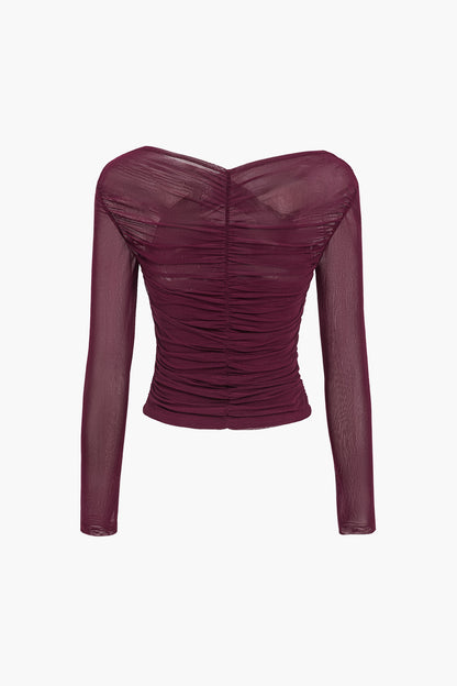 Anemone | Elegancka damska bluzka z siateczki