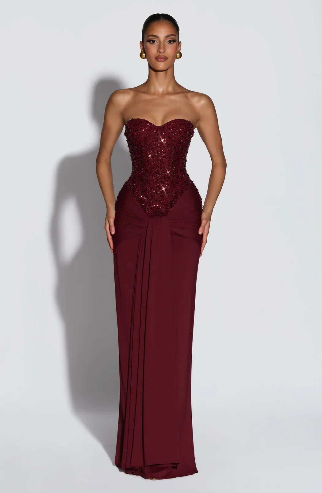 Penny | Sukienka maxi damska bez ramiączek w eleganckim, wieczorowym stylu