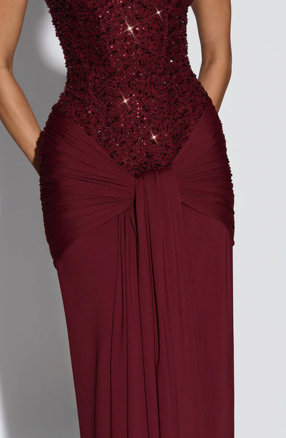 Penny | Sukienka maxi damska bez ramiączek w eleganckim, wieczorowym stylu