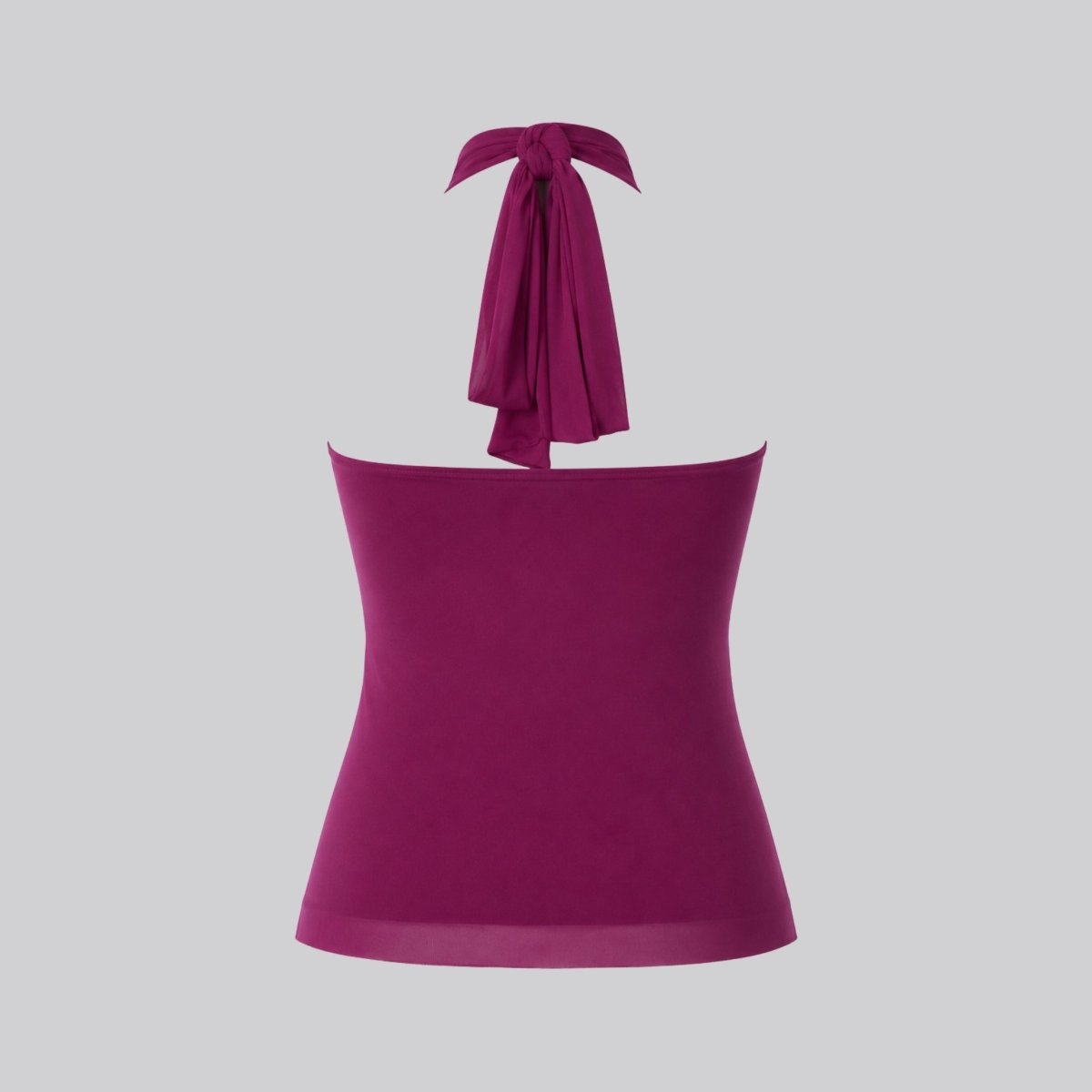 Jensen | Top damski chiffon halter z falbanami formalny elegancki stylowy