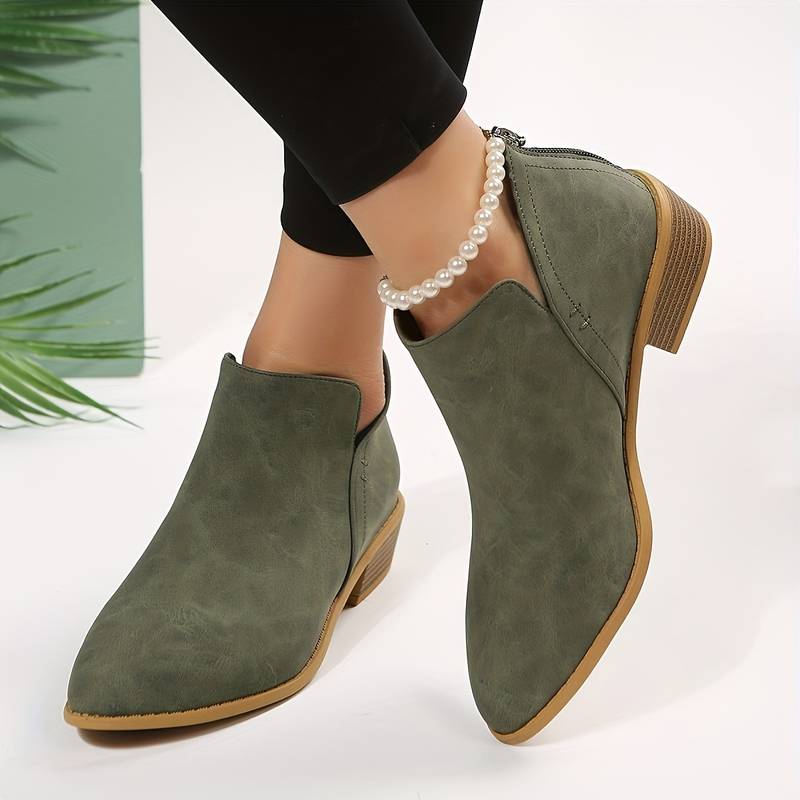Veloria - Buty Damskie Zimowe | Stylowe Botki z Noskiem