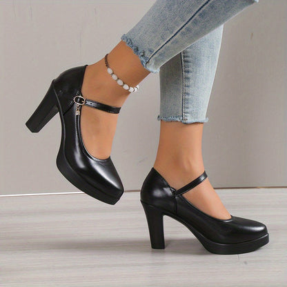 Dalia - Buty damska na platformie | Pasek w stylu Mary Jane