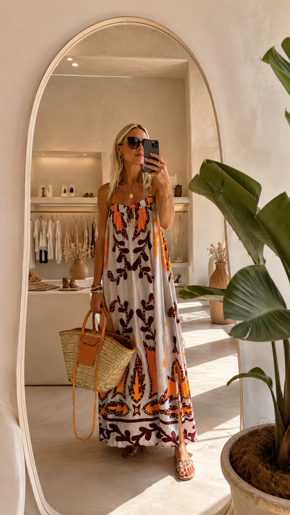 Sharla | Damska suknia wieczorowa maxi – elegancka, letnia, stylowa