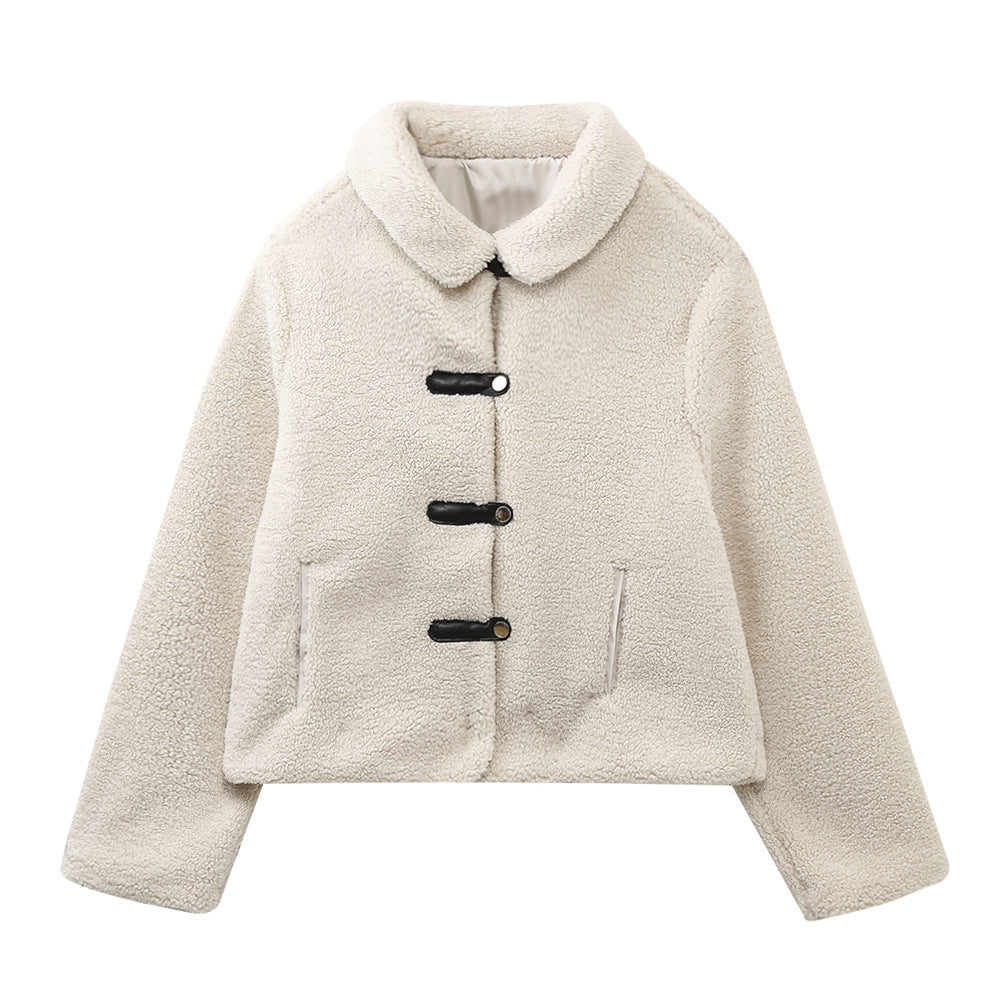 Peggy – Elegancka, modna, krótka kurtka damska typu teddy