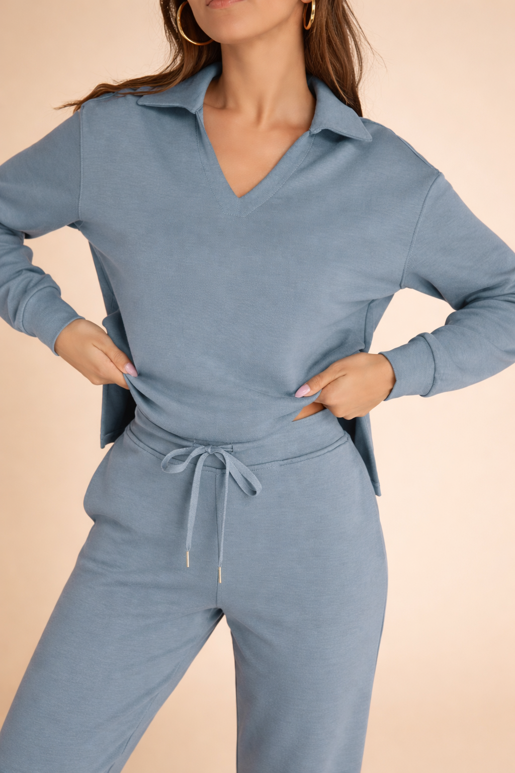Lacey | Damski komplet dwuczęściowy casualowy na co dzień, elegancki komfortowy krój