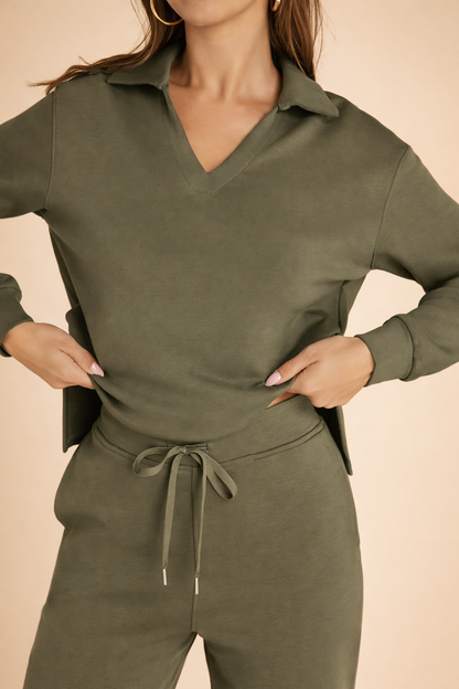 Lacey | Damski komplet dwuczęściowy casualowy na co dzień, elegancki komfortowy krój
