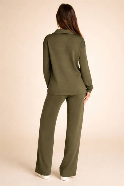 Lacey | Damski komplet dwuczęściowy casualowy na co dzień, elegancki komfortowy krój