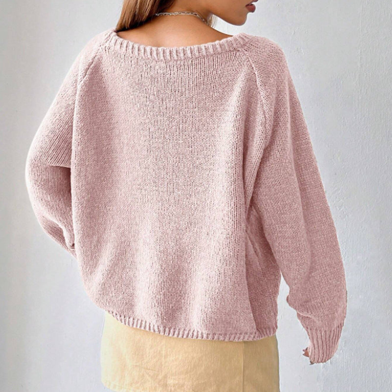 Randy | Damski sweter off-shoulder, ciepły elegancki модny