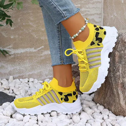 Mallory | sneakersy damskie niskie w panterkę, stylowe i casualowe obuwie