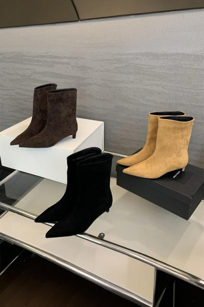 Mila | Eleganckie botki z ostrym noskiem