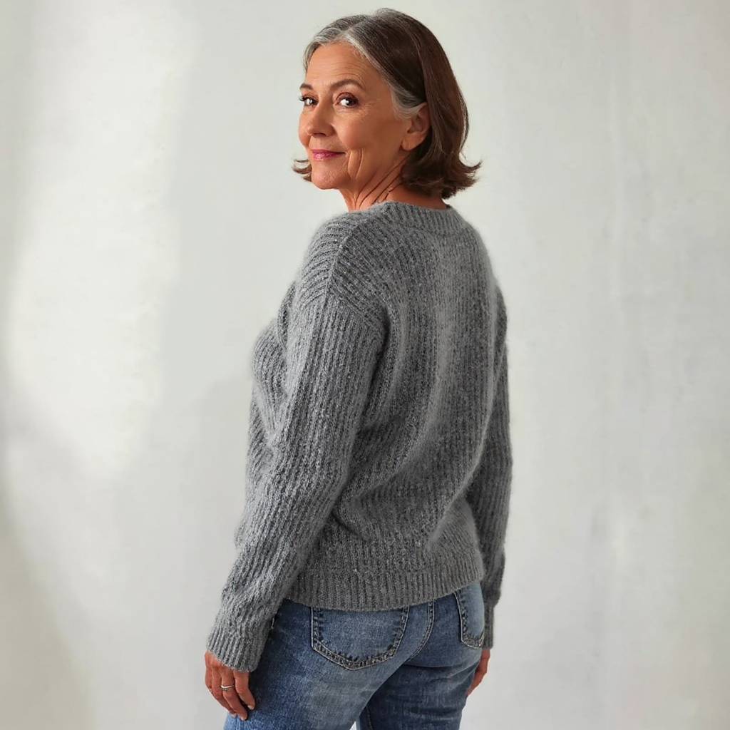 Lilly | Damski ciepły stylowy sweter dzianinowy na zimę