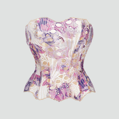 Margaretta | Top bustier damski koronkowy bez ramiączek w eleganckim stylu