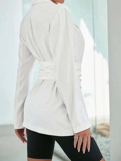 Brenda | Marynarka damska plisowana elegancka casualowa formalna stylowa