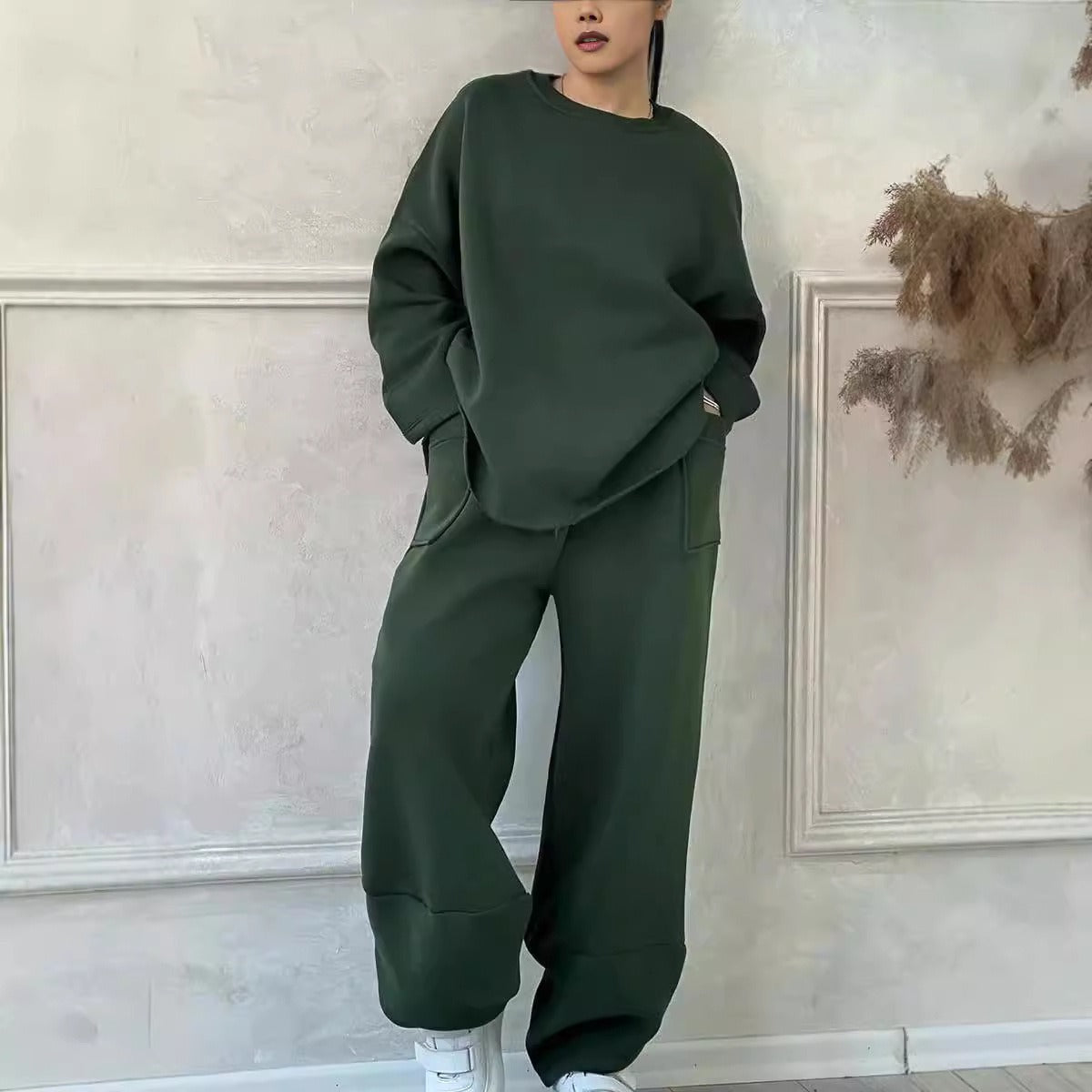 Eleanor | Oversize’owy damski zestaw dresowy