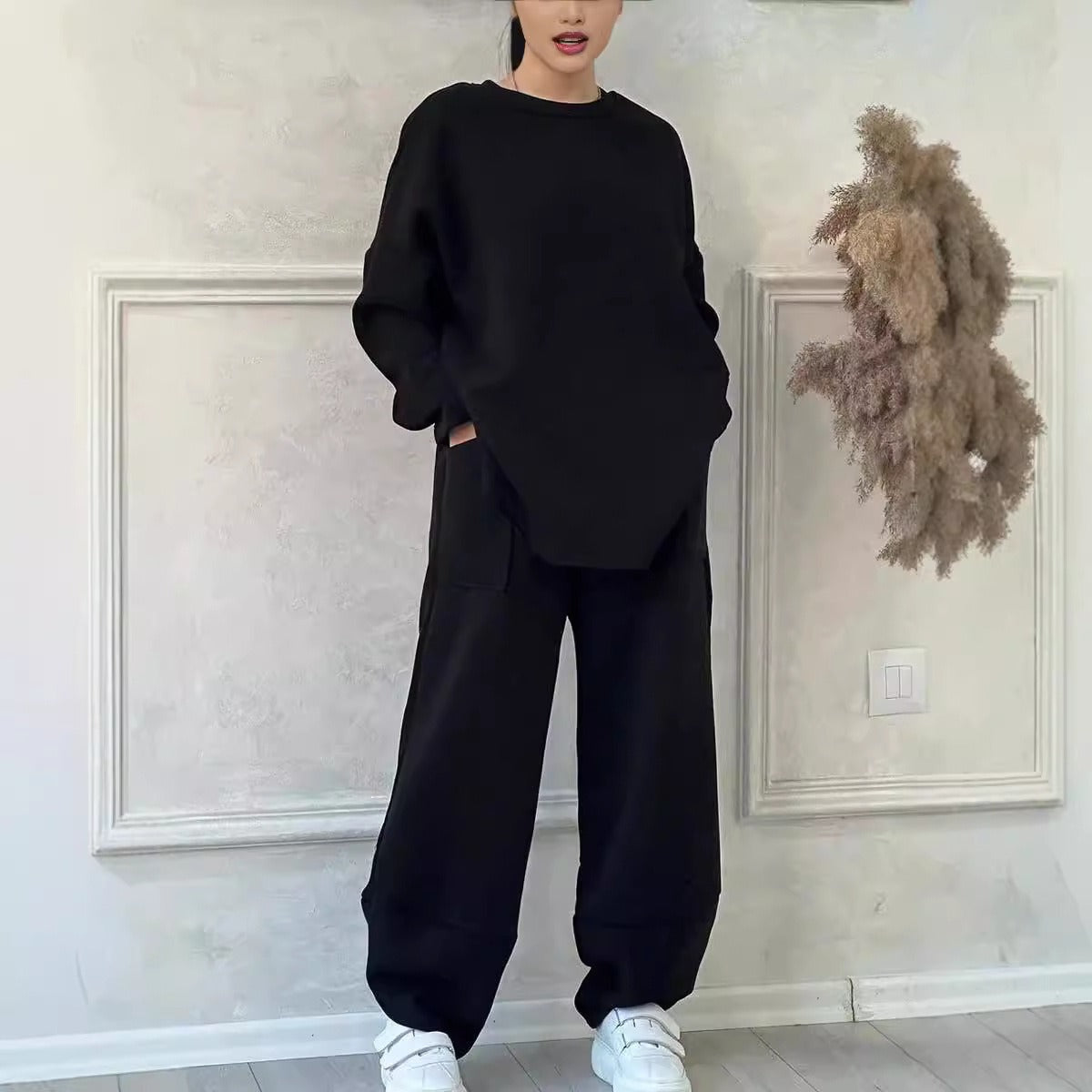 Eleanor | Oversize’owy damski zestaw dresowy