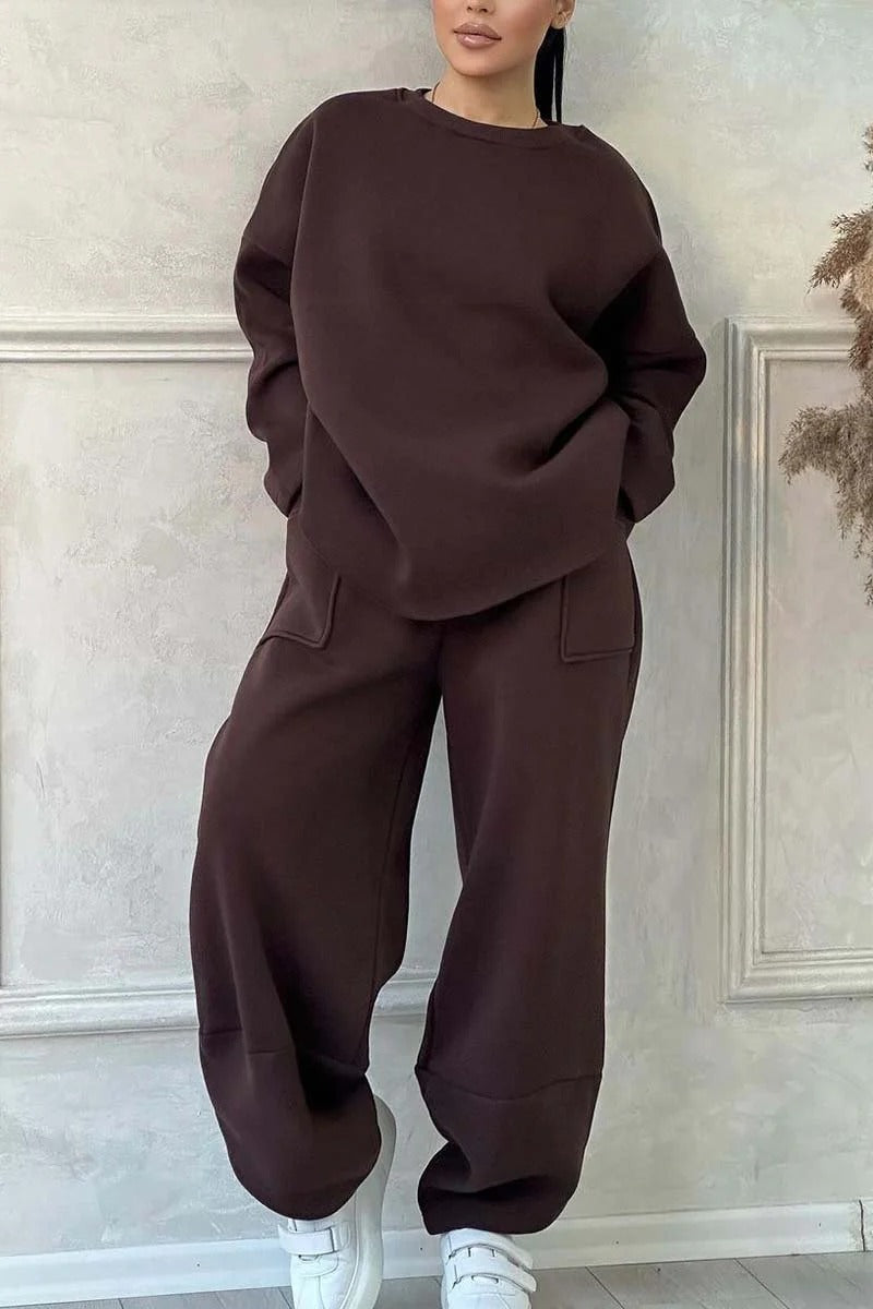 Eleanor | Oversize’owy damski zestaw dresowy