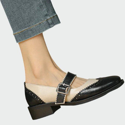 Cathleen | Damskie wygodne skórzane buty Mary Jane
