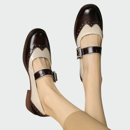 Cathleen | Damskie wygodne skórzane buty Mary Jane