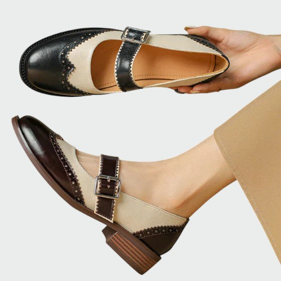 Cathleen | Damskie wygodne skórzane buty Mary Jane