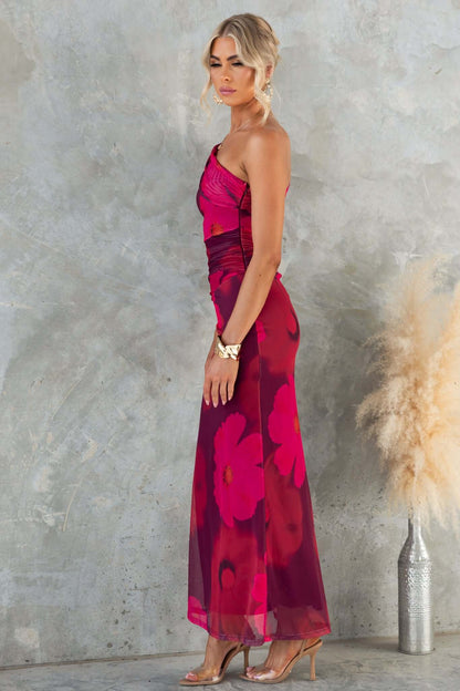 Roberta | Sukienka maxi damska z rozcięciem w eleganckim stylu wieczorowym