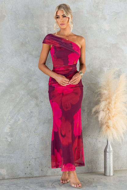 Roberta | Sukienka maxi damska z rozcięciem w eleganckim stylu wieczorowym
