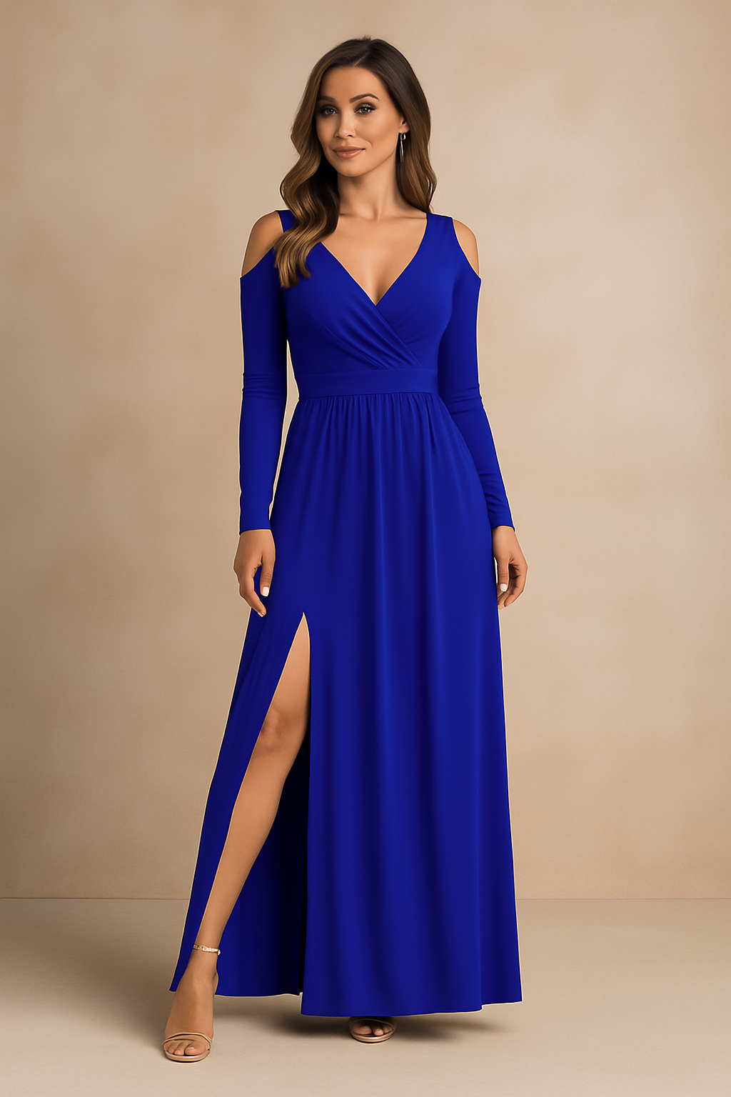 Elora | Stylowa i elegancka sukienka maxi z miękkim fasonem