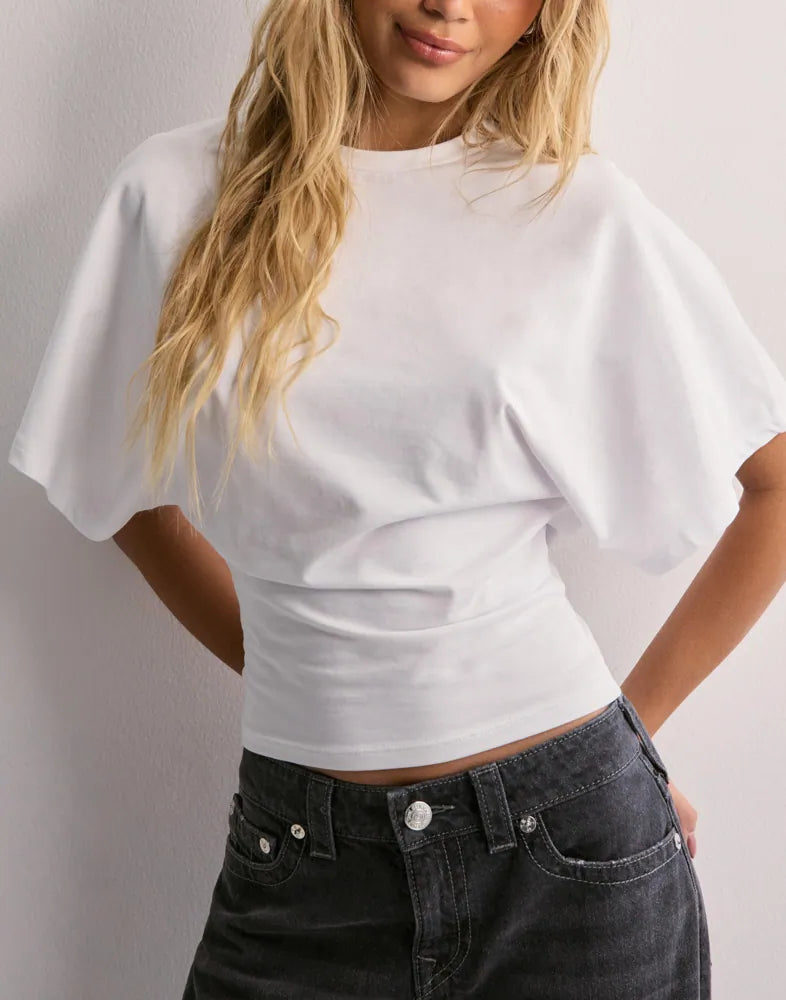Averil | Damski wygodny t-shirt z rękawem typu dolman, luźny fason, idealny na co dzień