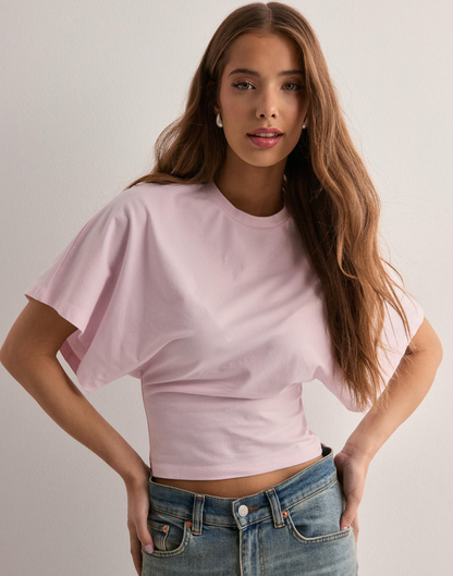Averil | Damski wygodny t-shirt z rękawem typu dolman, luźny fason, idealny na co dzień