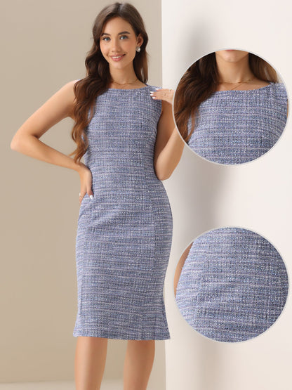 Callie | Sukienka damska midi w kratę bez rękawów, elegancka wieczorowa