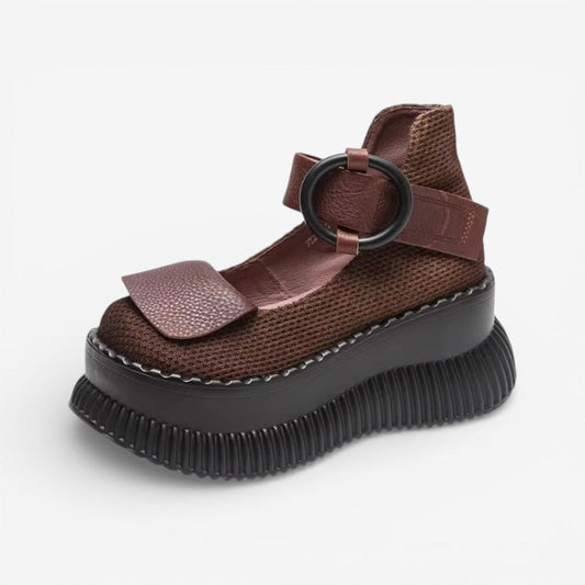 Arya | Buty damskie na wysokim obcasie, paski z klamrą, antypoślizgowa podeszwa