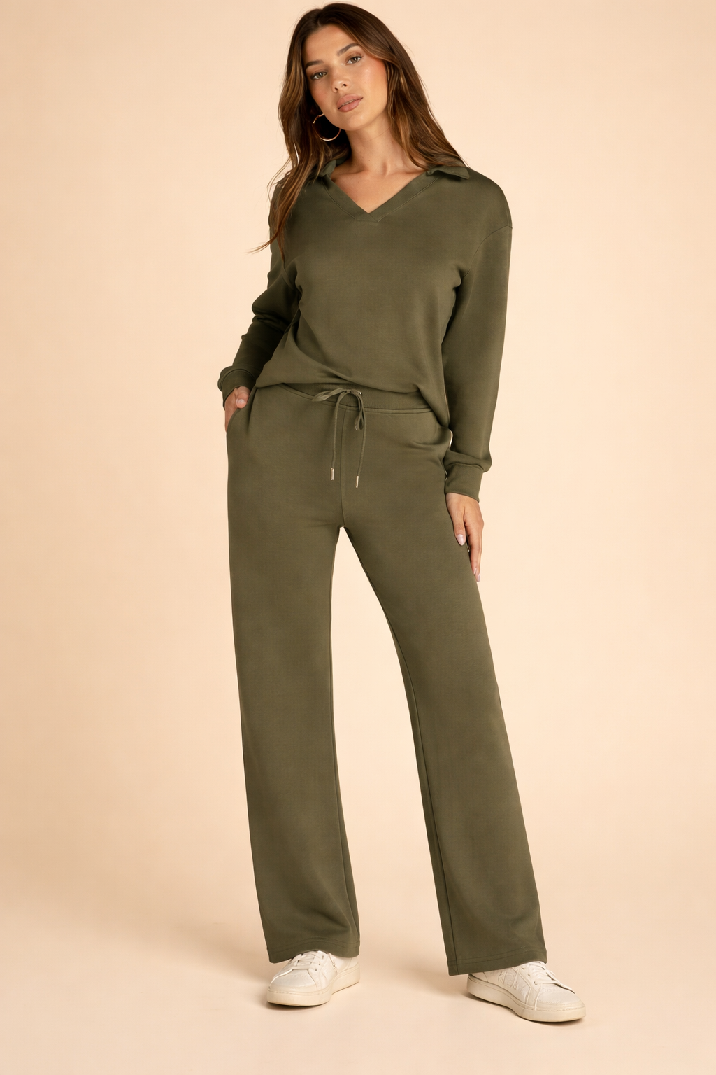Lacey | Damski komplet dwuczęściowy casualowy na co dzień, elegancki komfortowy krój