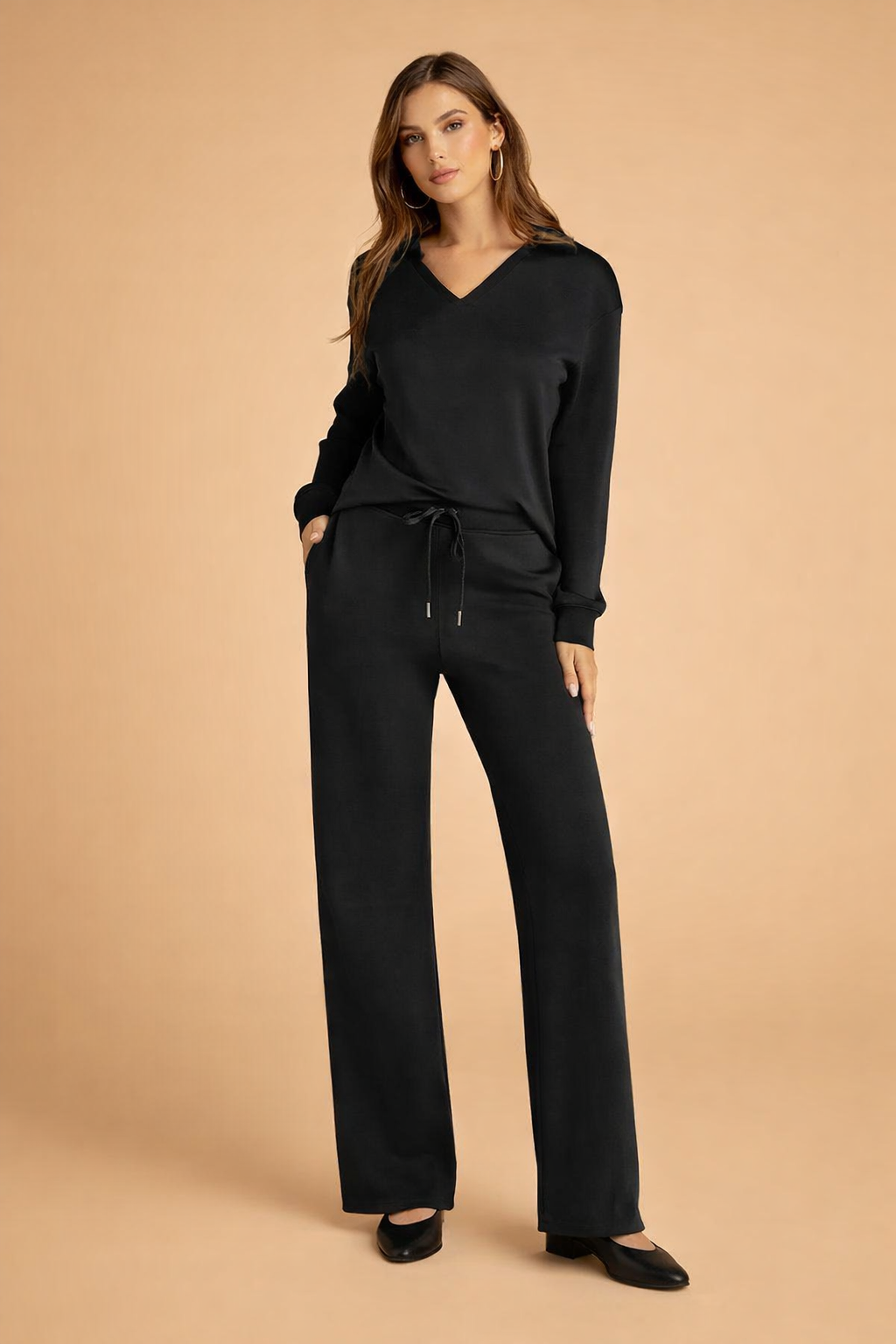 Lacey | Damski komplet dwuczęściowy casualowy na co dzień, elegancki komfortowy krój