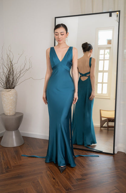 Selina | Elegancka suknia wieczorowa damska, szykowny i luksusowy fason